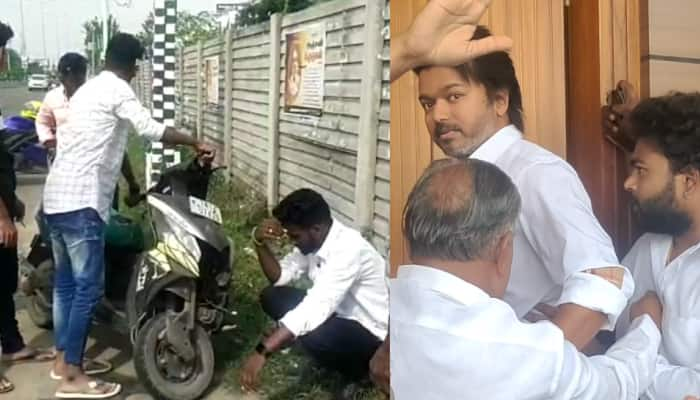 விபத்தில் சிக்கிய ரசிகர்கள்... கண்டுகொள்ளாமல் சென்ற விஜய்? - பனையூரில் பரபரப்பு!