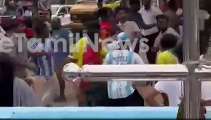 Heavy Fight Between Brazil, Argentina Football Fans in Kerala