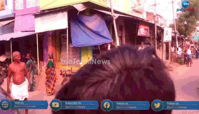 Virudhunagar Shopkeeper argument with police for Gutka Sales