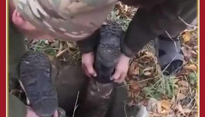 Viral Video: Ukranian Soldier Dives Deep to rescue Dog Puppy, Netizens Love It 