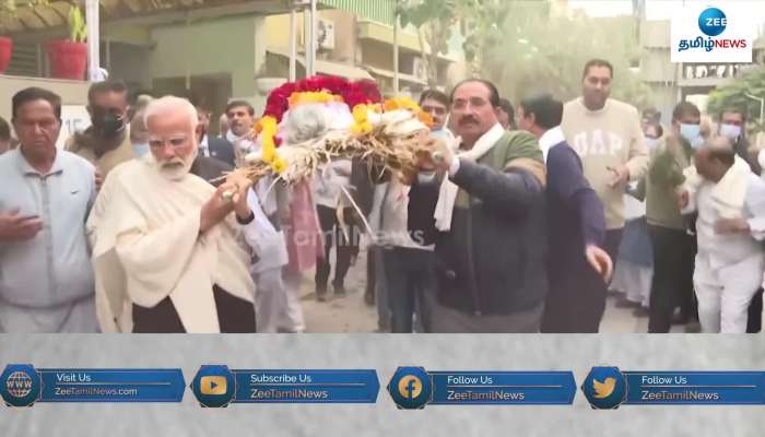 leaders all over india pays tribute to pm modi mother heeraben modi