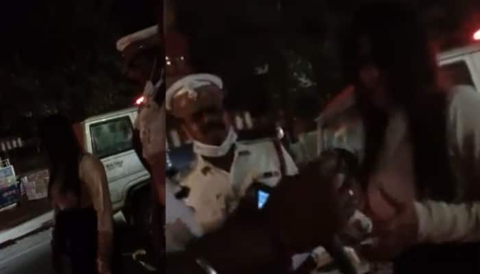 Viral Video : ஓசி குடி... புத்தாண்டு போதையில் போலீசாரிடம் அத்துமீறிய பெண்