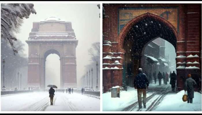Delhi Snow: டெல்லி கொல்கத்தாவில் இப்படி பனிப் பொழிந்தால் எப்படி இருக்கும்?