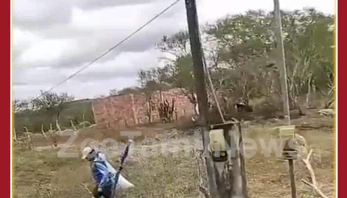 Funny Viral Video: Man Tries to Escape from Bull, See What Happens Next 