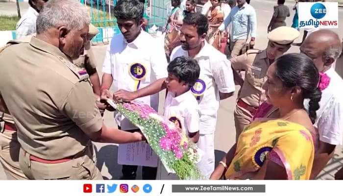 Student Thanks District Collector for accepting his request