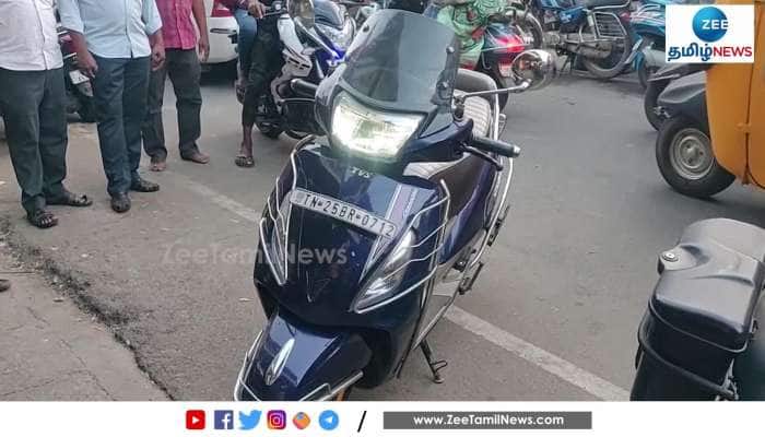 Bike in Scooter Creates Panic in Thiruvannamalai
