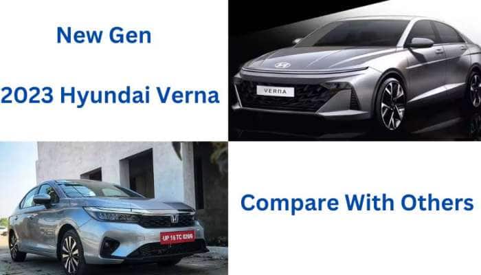 நாளை அறிமுகமாகிறது Hyundai Verna 2023! சந்தையில் இருக்கும் பிரபல கார்களுடன் ஒப்பீடு title=