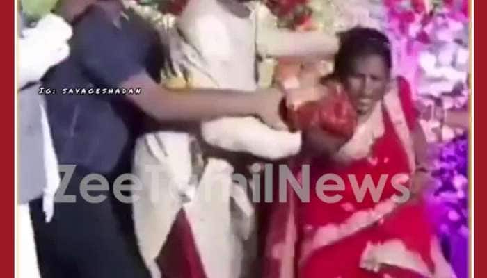 Funny Wedding Video: Bride hits Groom on Stage See What Happens Next 