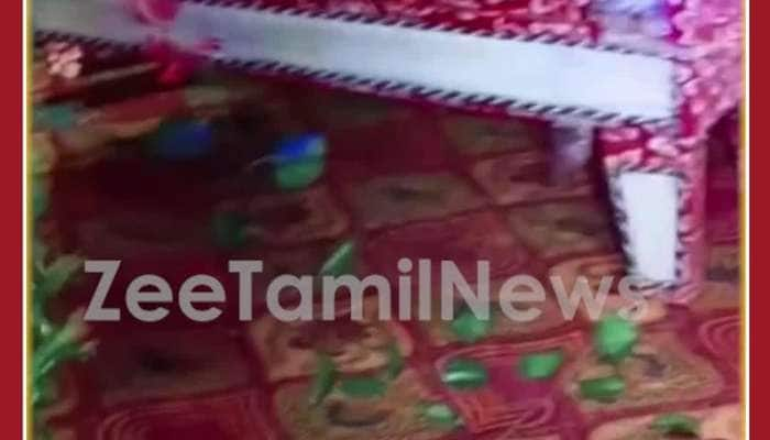 மேடையில் மணமக்களுடன் நடந்த சம்பவம்: வைரல் வீடியோ