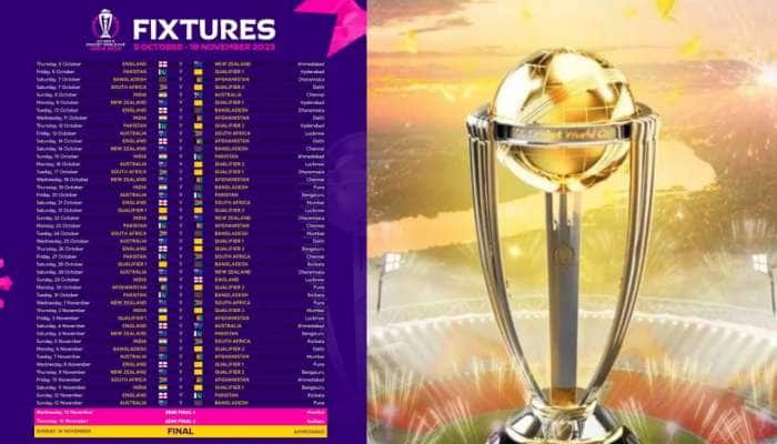 ICC World Cup 2023: வெளியானது ஒருநாள் உலககோப்பை அட்டவணை! முழு போட்டிகள் விவரம்! title=