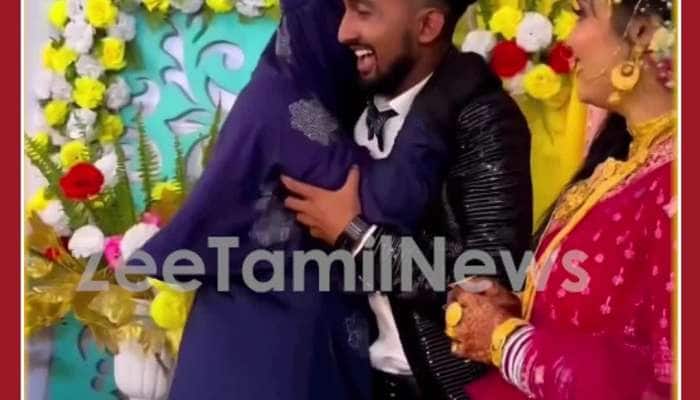 Funny Wedding Viral Video: Woman Hugs Groom in Wedding, Bride Shocked, Twist in the End