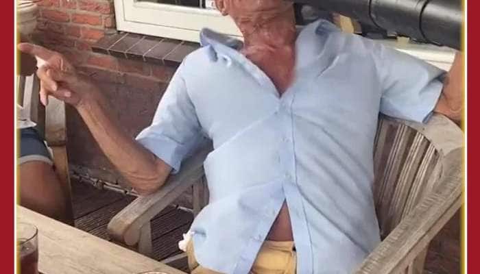 Most Funny Viral Video: Old Man Teeth Set Flies Off 