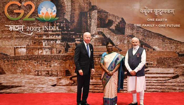 G20: பிரம்மாண்ட அறையில் சிறப்பு சைவ விருந்து... கொண்டாடப்பட்ட சிறுதானிய உணவுகள்! title=