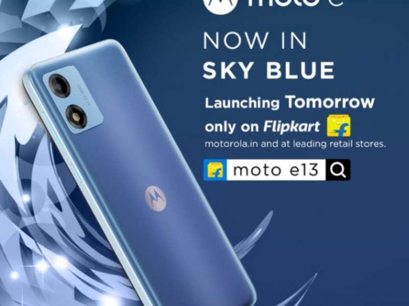 Moto E13: 10W சார்ஜிங்... ப்ளூ கலர்... பிளிப்கார்ட் மெகா தள்ளுபடியில் சூப்பர் போன் title=