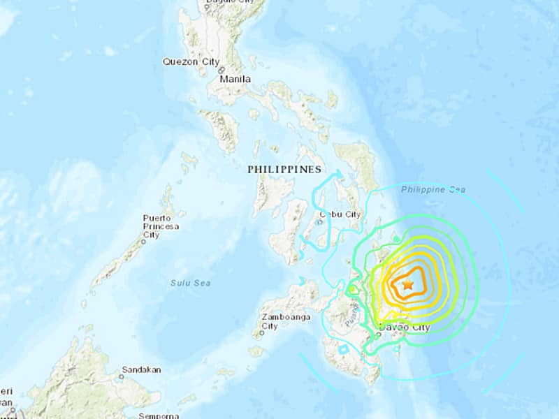 சுனாமி எச்சரிக்கை... பிலிப்பைன்ஸில் 7.5 ரிக்டர் சக்திவாய்ந்த நிலநடுக்கம்...!