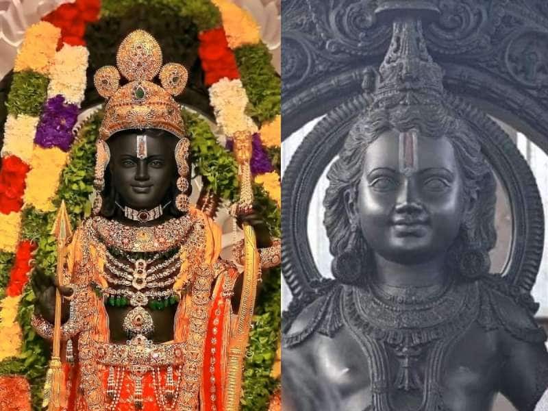 250 கோடி ஆண்டுகள் பழமையான கல்லில் வடிக்கப்பட்ட  அயோத்தி ராமர் சிலை!