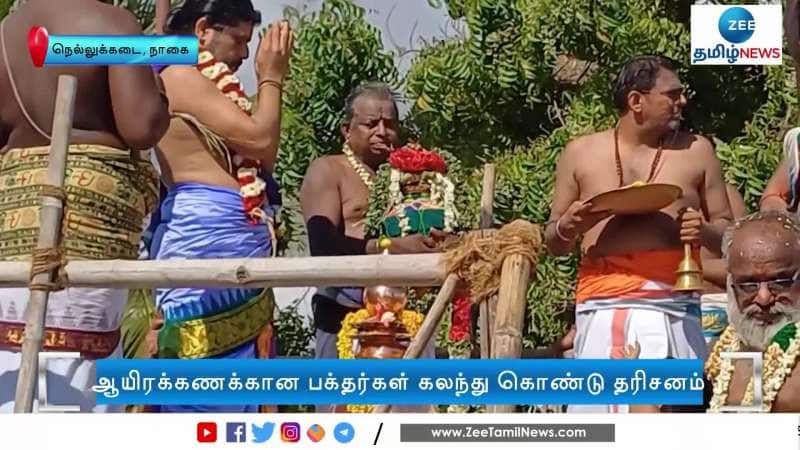 Nellukkadai Mariamman Temple Kumbabishekam Ceremony Held With pomp and show