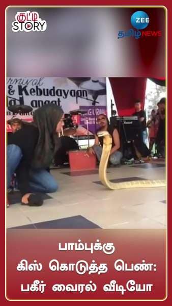 Woman kisses cobra see what happens next scary snake viral video