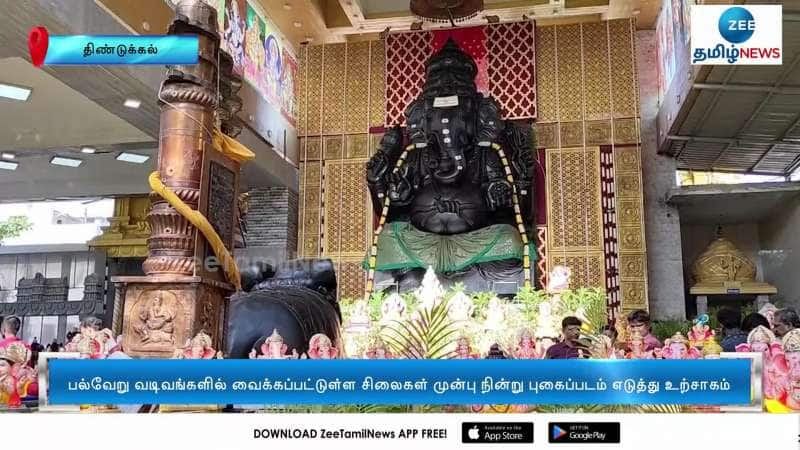 People take selfies with Asias Tallest Statue of Vinayagar at Dindigul