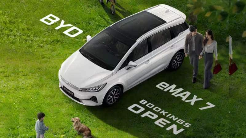 BYD eMAX 7 காருக்கான முன்பதிவு தொடங்கியாச்சு! இந்திய குடும்பங்களுக்கு ஏற்ற இந்த கார் விலை என்ன தெரியுமா? title=