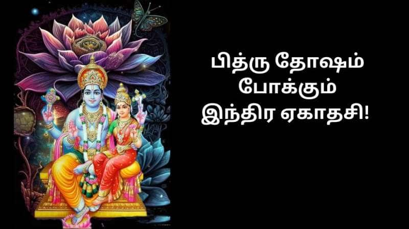 2024 செப்டம்பர் 27 இந்திர ஏகாதசி! பித்ரு தோஷம் போக்க விஷ்ணுவை வணங்க வேண்டிய நாள்!