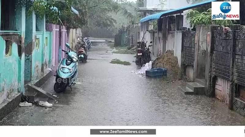 People in discomfort as rain water floods the streets