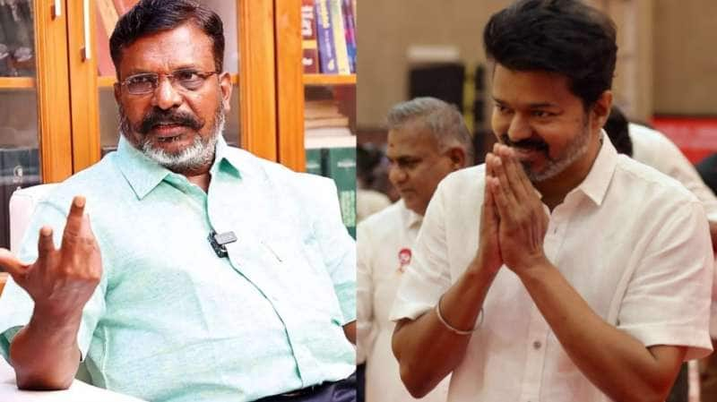 சினிமா புகழ் மட்டும் போதாது! மீண்டும் விஜய்யை விமர்சித்த திருமாவளவன்! title=