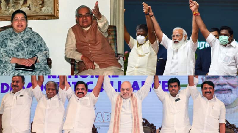 அதிமுக - பாஜக கூட்டணி வரலாறு: இதுவரை சந்தித்த தேர்தல்களும்... வெற்றி, தோல்விகளும்...