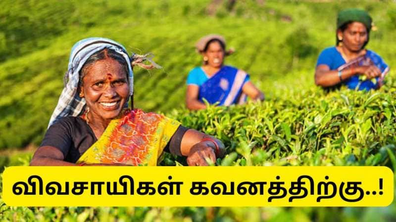 விவசாயிகளுக்கு தமிழ்நாடு அரசின்  குட்நியூஸ் - ஆனால் 2 நாள் மட்டுமே டைம் இருக்கு..!!