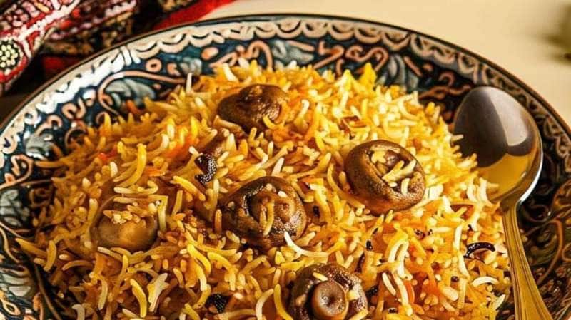 சிக்கன் பிரியாணிக்குச் சவால் விடும் காளான் பிரியாணி ரெசிபி..1 மணி நேரத்தில் தயாராகும் உணவு!