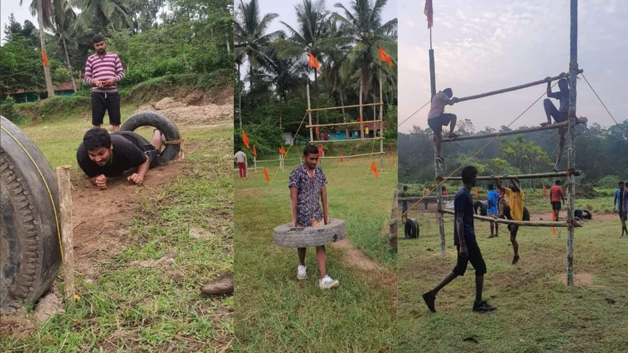 Sniper training,Karnataka,Hindu,school,Gun,இளைஞர்களுக்கு துப்பாக்கி பயிற்சி,இந்து அமைப்புகளின் செயலால் சர்ச்சை